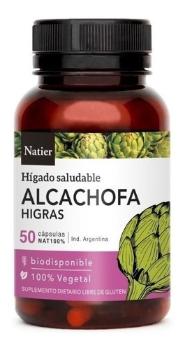 Cápsulas Alcachofa Higras Higado Saludable X 50 - Natier