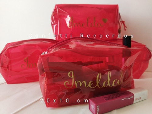 24 Cosmetiqueras Lapiceras Personalizadas Fiestas Eventos