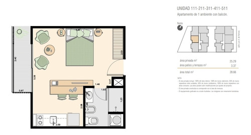 Imagen 9 de 12 de Venta De Monoambiente En Br +, La Blanqueada