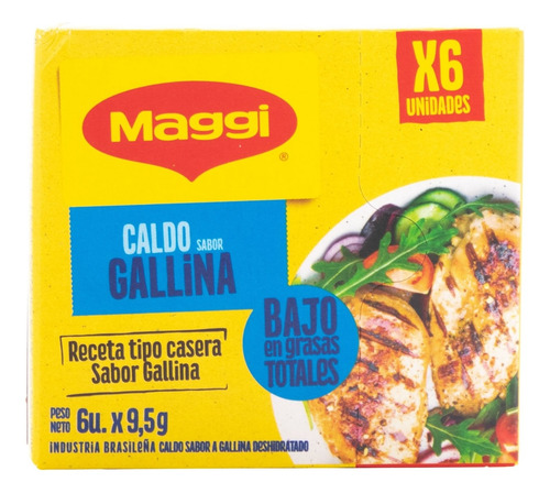 Caldo Sabor Gallina Maggi 6 Un.