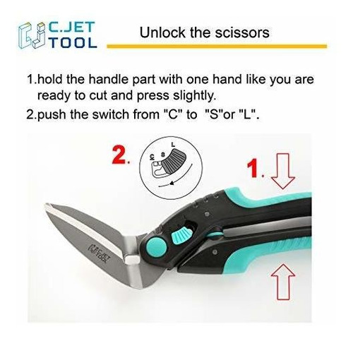 C.jet Tool Tijera Profesional 10.0 In Agarre Suave