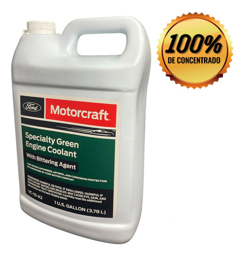 Refrigerante Motorcraft Ford Verde 100% Concent. No Envio