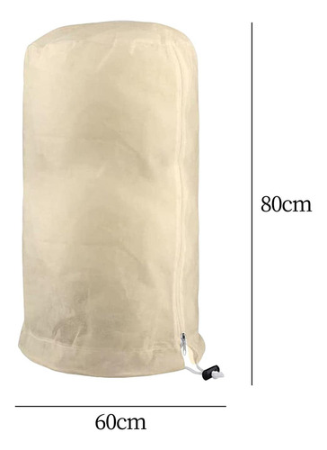 Cubierta Para Plantas Clima Frío Beige 60cmx80cm