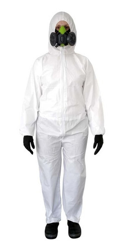 Macacao Covertech 100 Branco - P/ Pintura E Produt. Quimicos