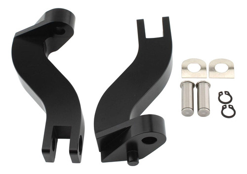 2 Uds Soporte De Clavijas De Pie De De Motocicleta, Negro
