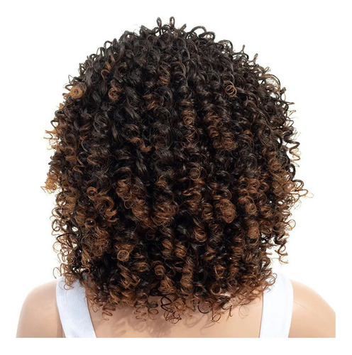 Yu Peluca De Pelo Mixto Afro Gris Rizado