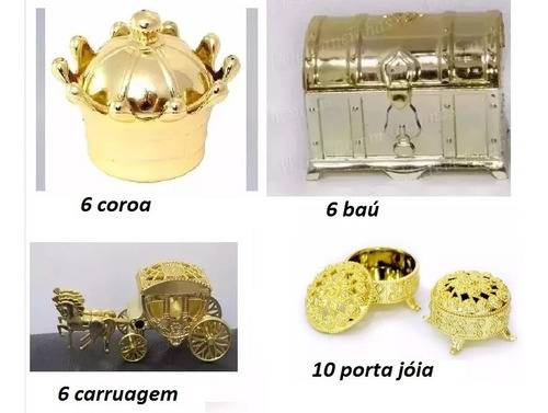 Coroa Bau Carruagem Porta Joia