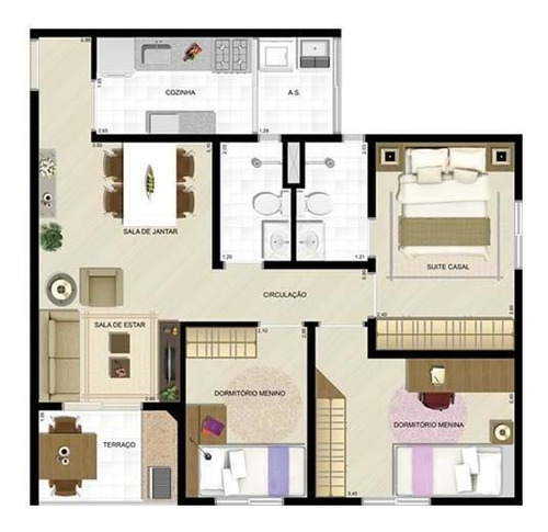 Imagem 2 de 8 de Apartamento 500m Do Metro Vila Prudente - Ap0662