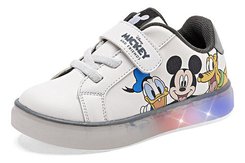 Tenis Niño Con Luces Tropicana 930551 Blanco Gris 128-925