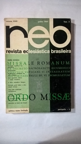 Reb Revista Eclesiástica Brasileira Jun 1969 Garrone Comblin