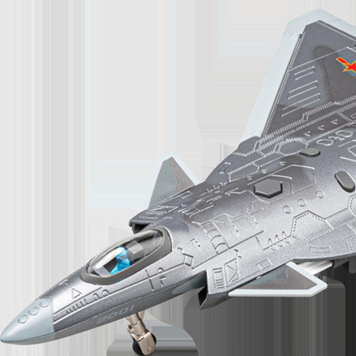 Avião De Em Liga 1/84, Modelo Fundido E Luzes, Avião Com