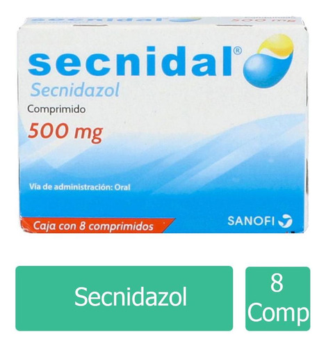 Secnidal 500 Mg Caja Con 8 Comprimidos