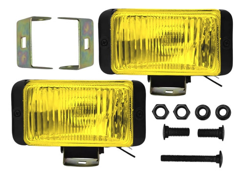 Faro Antiniebla Automotriz Rectangular Amarillo