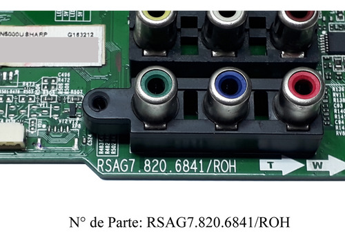 Tarjeta Main Para Tv Sharp Lc40n5000u, Checala!! (Usado)