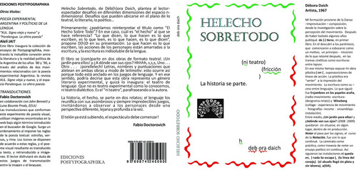 Helecho Sobretodo - Debora Daich (teatro Experimental)