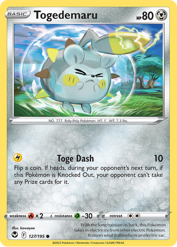 Togedemaru 127/195 Silver Tempest Sword & Shield