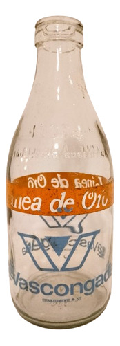 Antigua Botella De Leche La Vascongada Impecable