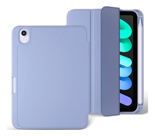 Funda Smartcover Para iPad Mini 6 + Espacio Pencil Morado