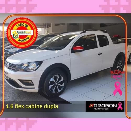 Comprar Picape Volkswagen Saveiro 1.6 16v G6 Cross Cabine Estendida Flex  Branco 2017 em Ribeirão Preto-SP