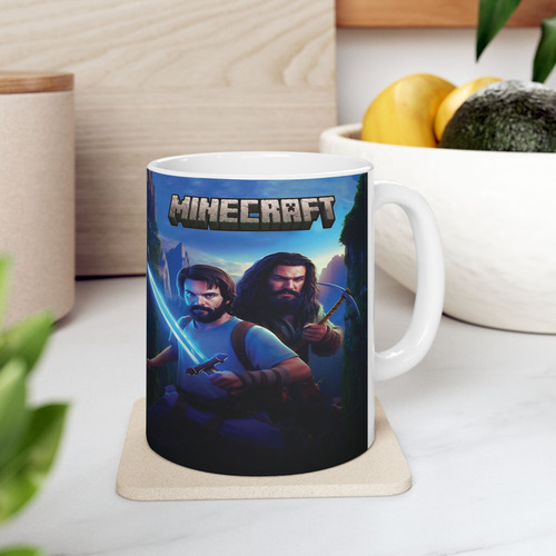 Taza Tazon 11 Onzas Minecraft Live Action