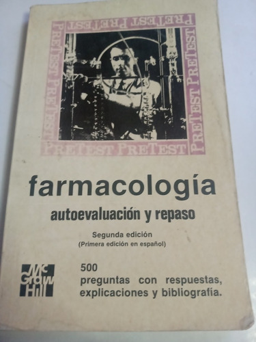 Libro Farmacología Autoevaluación Y Repaso Mcgraw Hill 1982