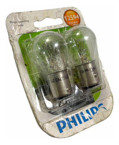Set 2x Foco Halógeno Philips Longer Life 12v 12594 P21/4w