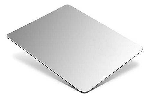 Mousepad Escritorio Honkid Aluminio Impermeable 9x7 Plateado