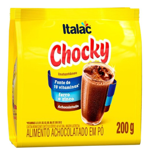 Achocolatado Italac Sachê 200g - Embalagem Com 24 Unidades