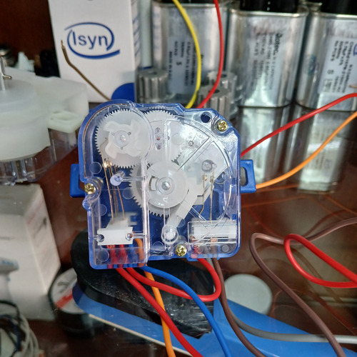 Timer O Reloj Para Lavadora 5 Cable Con Puente Oreja Inclina