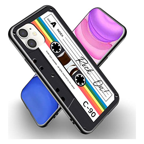 Funda Para iPhone 11 Pro Max Cassette Tape Audio Case 6.5 Pu