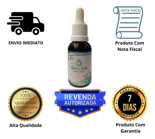 Coenzima Q10 Em Gotas O Original Gota Q10 Premium 6un