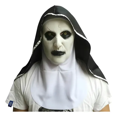 Máscara De Monja De Látex Para Halloween – Cabeza Completa Con Pañuelo, Aspecto Realista Y Espeluznante Para Disfraces De Terror
