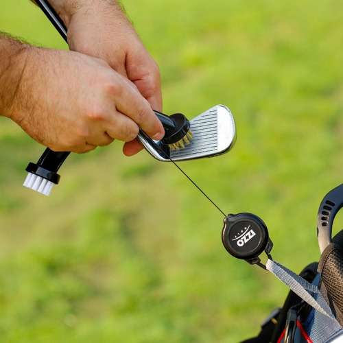 Imagen 5 de 5 de Buke Golf - Cepillo Izzo Pinceles Doble Para Palos