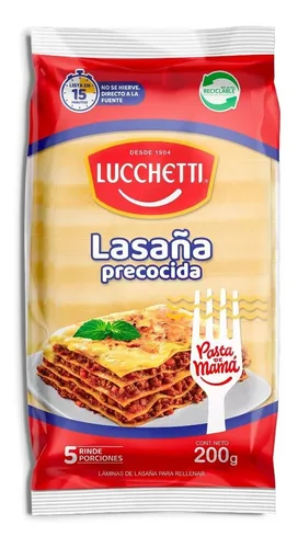 comprar Pasta Lasaña Precocida Lucchetti 200g