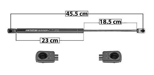 1 Amortiguador Vidrio Izq/der S10 Blazer Chevrolet 83/94