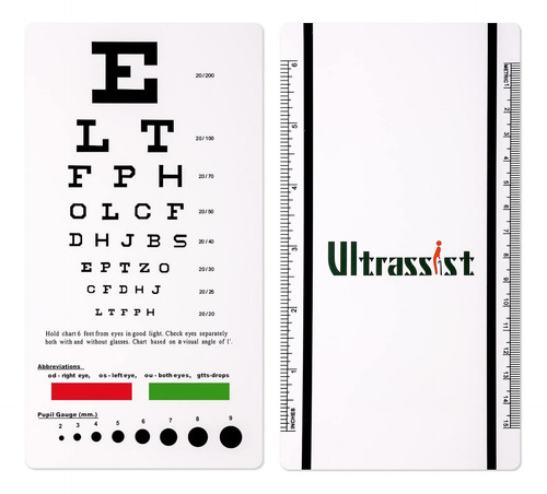 Gráfico De Ojo Sntrassist Snellen, Tabla De Pruebas De Ojos