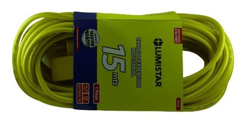 Extension Electrica 15 Mts 3x16 13a 3 Tomas Lumistar