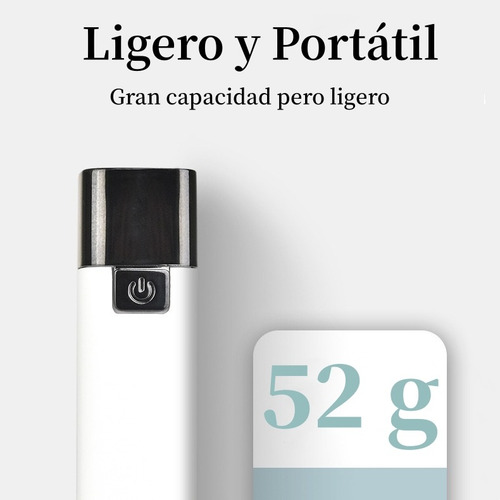 Linterna Led Mini Recargable Usb Con Power Bank Para Camping