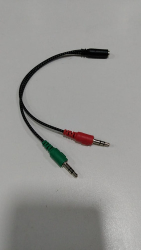 Adaptador De Audio Jack 3.5 Auricular Y Micrófono Utiliza Auriculares Manos Libres De Celular Tablet Ps4 En Pc Notebook
