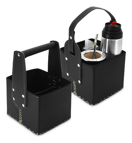 Matera Porta Termo Canasta Eco Cuero Reforzada Premium