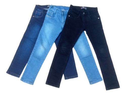Imagem 1 de 10 de Kit 3 Calças Masculina Adulto Jeans Slim Moda Promoção