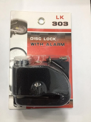 Candado De Freno De Disco Con Alarma / Recargable Pilas