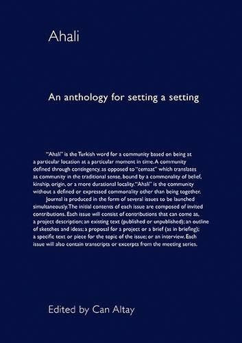 Libro: Ahali: An Anthology For Setting A Setting