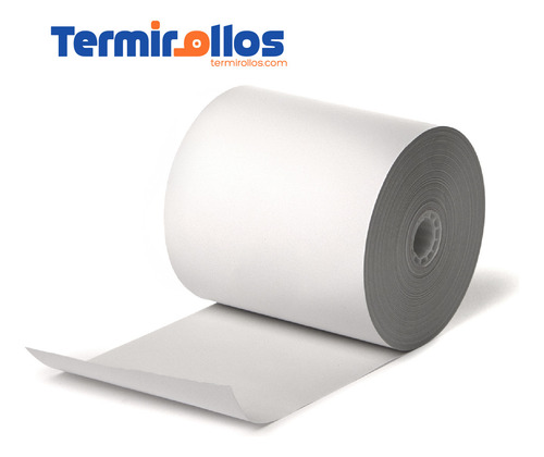Rollo Termico 80 Mm X 80 Mts Caja 40pz Termirollos Libre Bpa Color Blanco