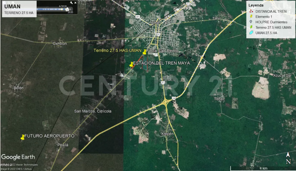 Terreno Industrial En Venta De 20 Has En Umán Yucatán Cerca De Mérida.