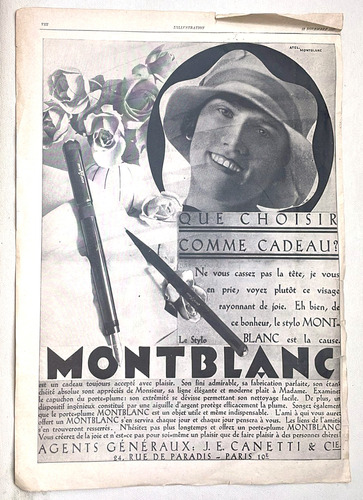 Antigua Publicidad De Revista Mont Blanc Safety Nº8 (cm2595)