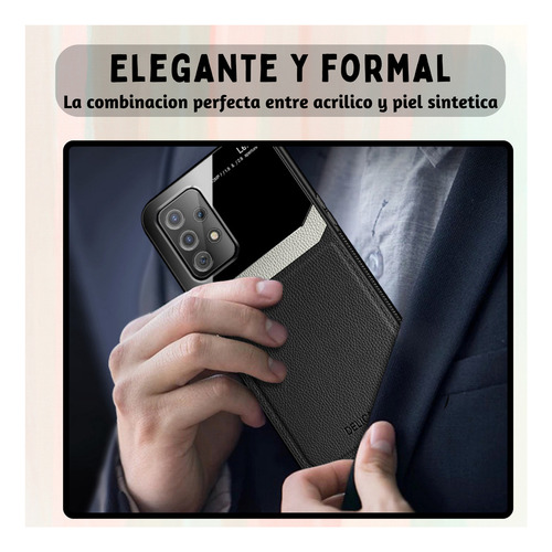 Funda Para Galaxy A72 Con Mica Varios Modelos Antigolpes Azul Delicate