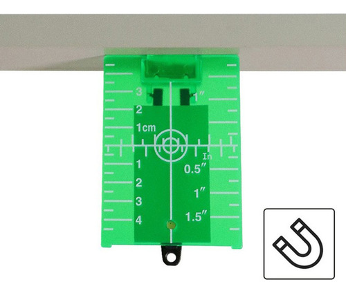 - Placa De Objetivo De Línea De Medidor De Nivel Verde