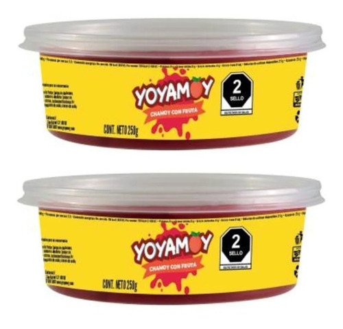 2 Chamoy Yoyamoy Con Fruta De 250g Cada Uno