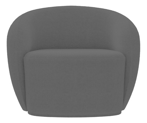 Poltrona Decorativa Íbis Bouclê Grafite G33 - Gran Belo
